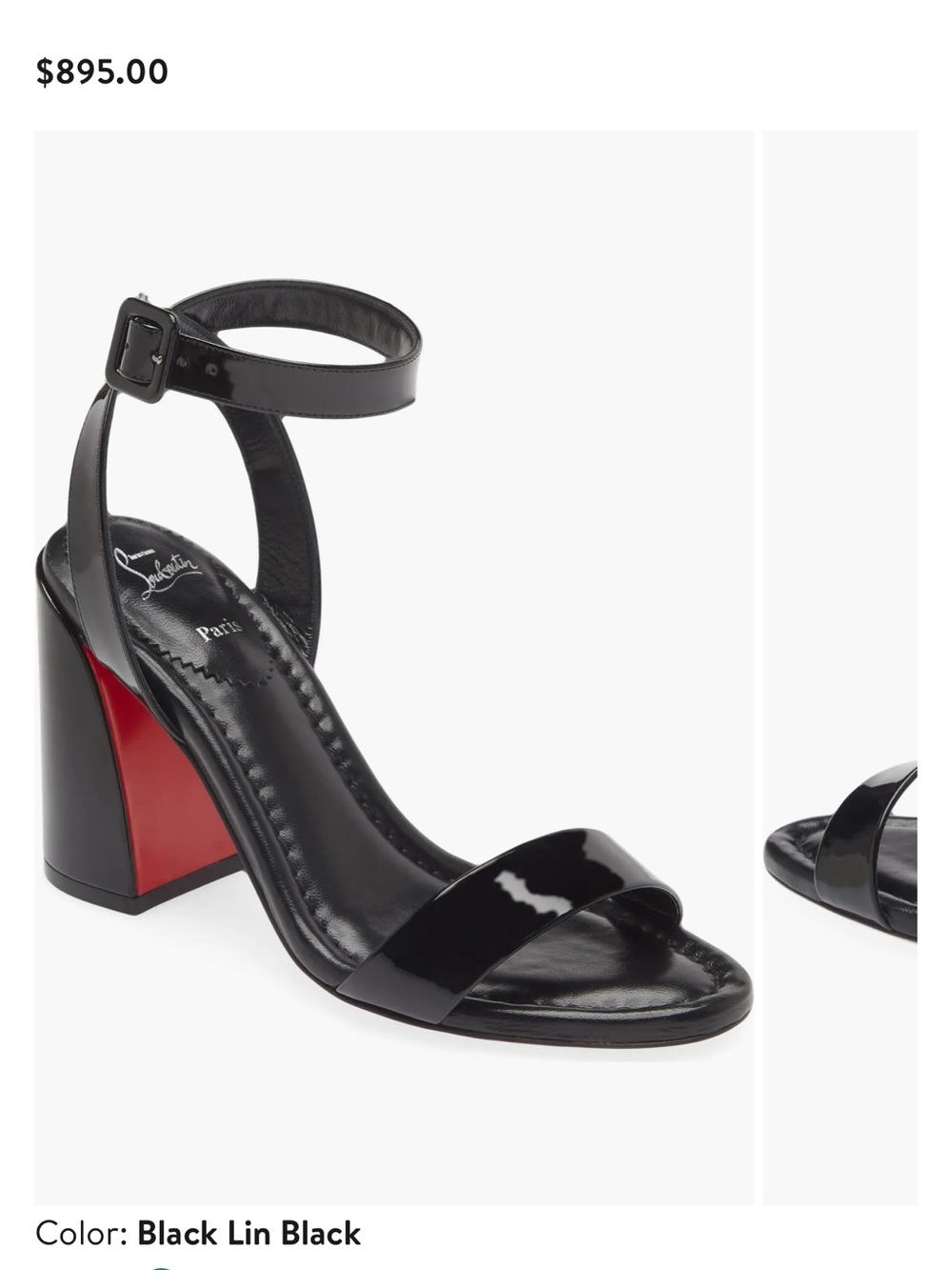 Christian Louboutin Miss Sabrina Sandal in patent leather